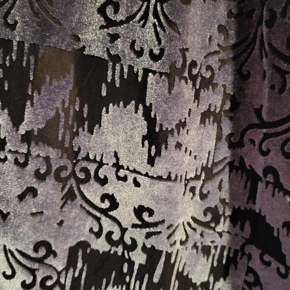 Simply Vera Wang Whimsigoth Velvet Burnout Top Size Large Purple Fairy Grunge - Picture 6 of 6